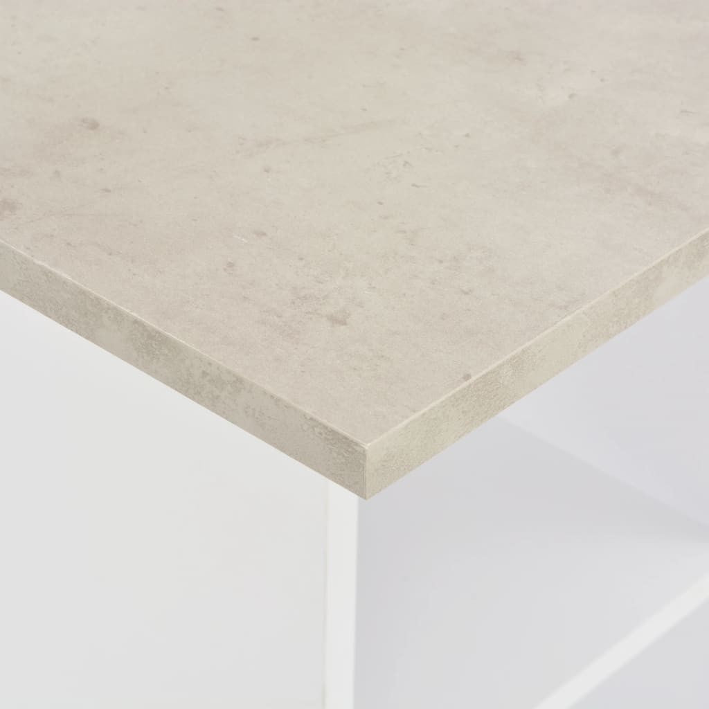 Barbord, vitt, 60x60x110 cm