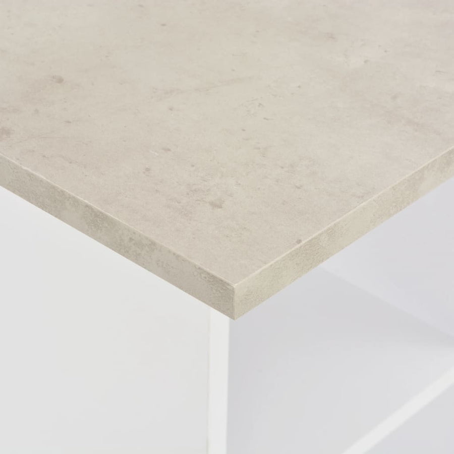 Barbord, vitt, 60x60x110 cm