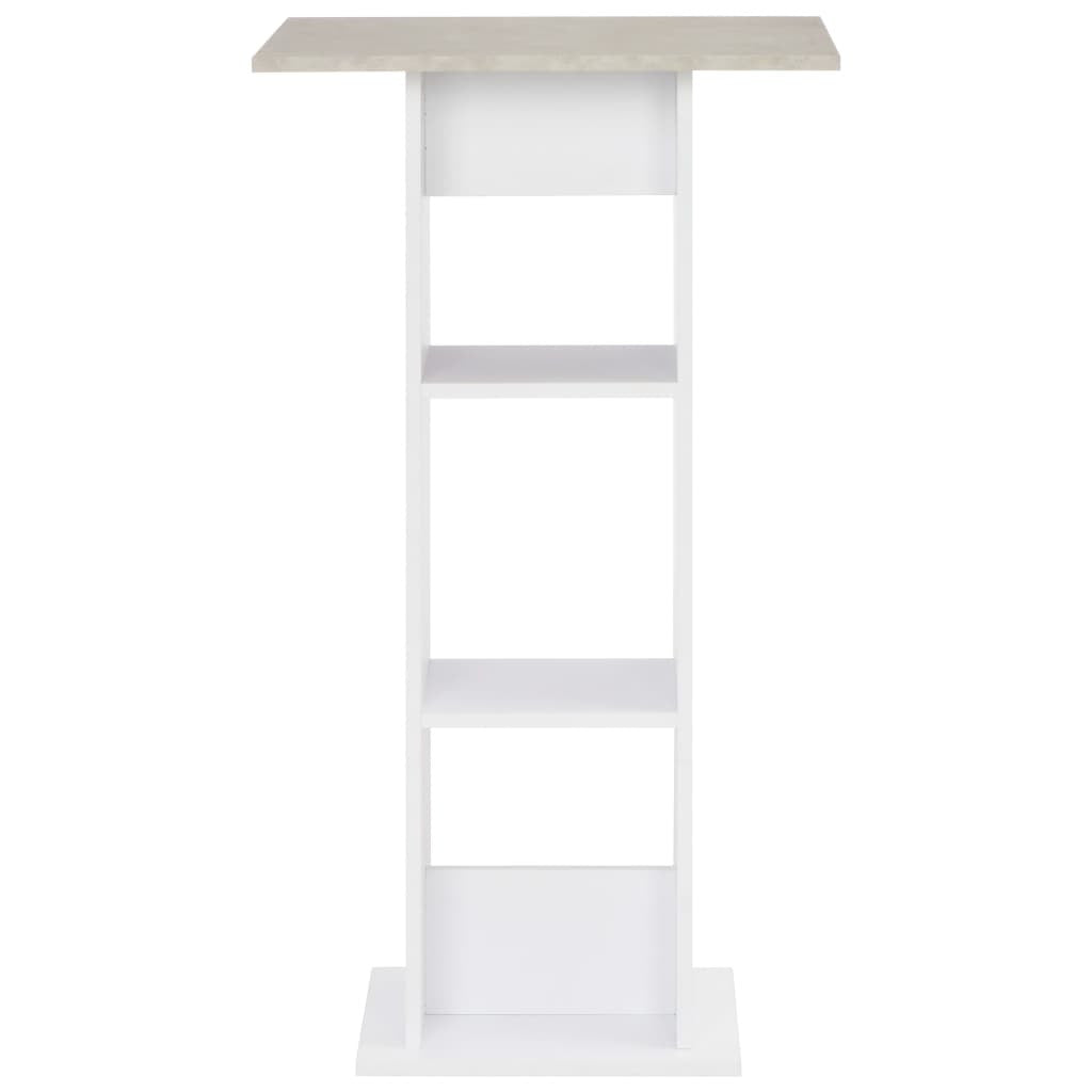 Baaripöytä valkoinen 60x60x110 cm