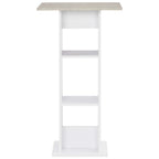 Baaripöytä valkoinen 60x60x110 cm