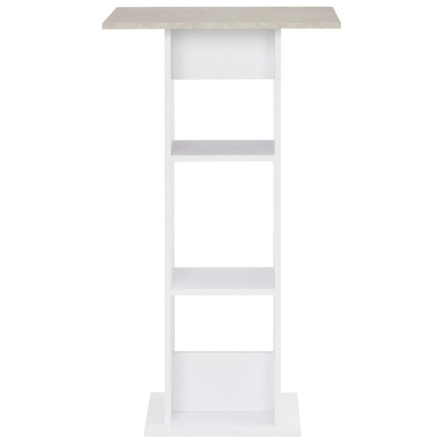 Barbord, vitt, 60x60x110 cm