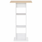 Baaripöytä valkoinen 60x60x110 cm