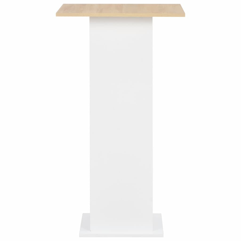 Baaripöytä valkoinen 60x60x110 cm