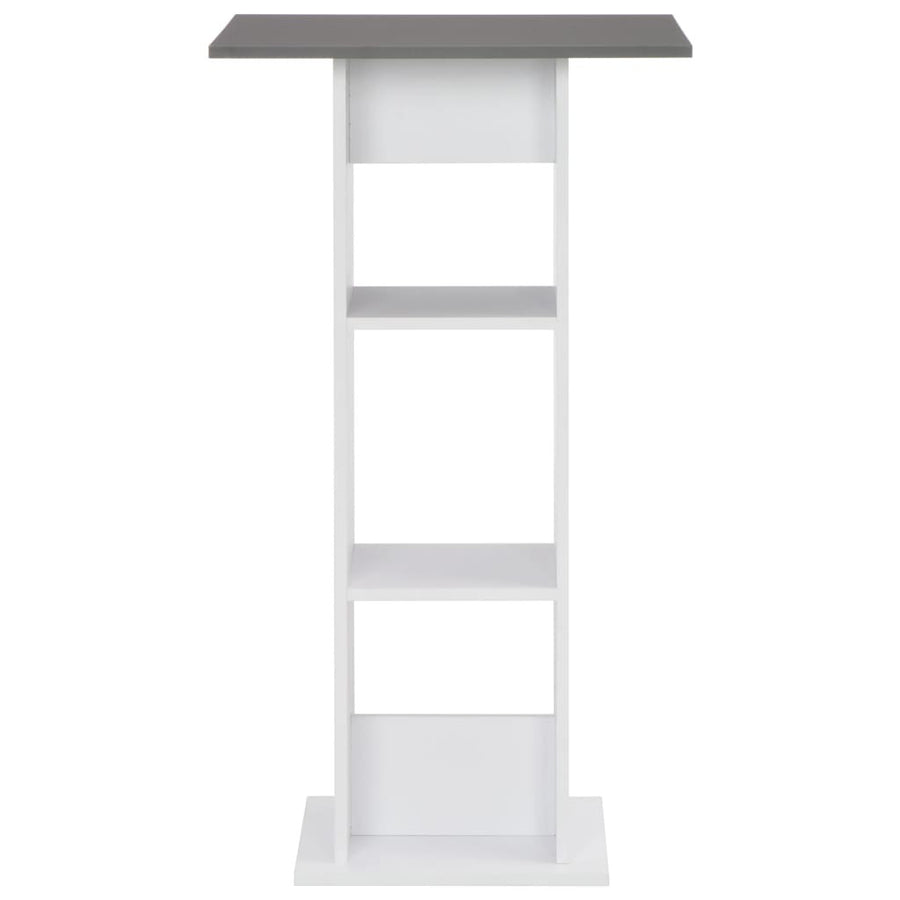 Barbord, vitt, 60x60x110 cm