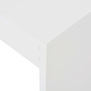 Baaripöytä hyllyllä valkoinen 110x50x103 cm