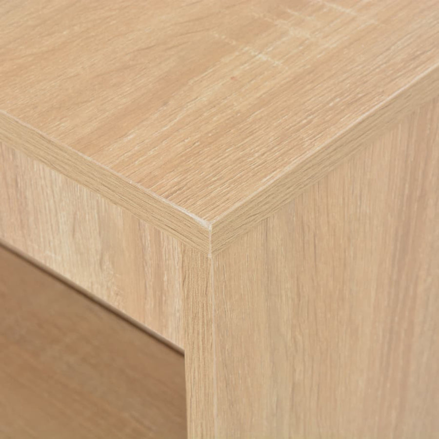 Barbord med hylla, ek, 110x50x103 cm