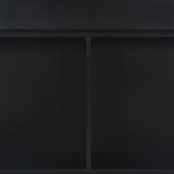 Baaripöytä kahdella pöytätasolla musta 130x40x120 cm