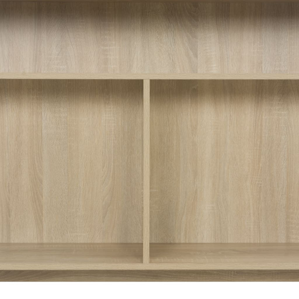 Baaripöytä kahdella pöytätasolla tammi 130x40x120 cm