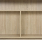 Baaripöytä kahdella pöytätasolla tammi 130x40x120 cm