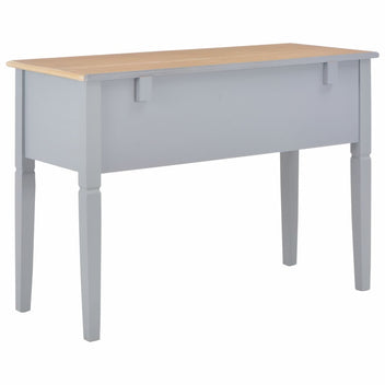 Skrivbord grått 109,5x45x77,5 cm trä