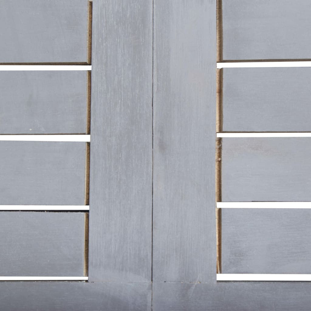 7-osainen ulkoruokailuryhmä täysi akaasiapuu harmaa