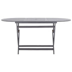 7-osainen ulkoruokailuryhmä täysi akaasiapuu harmaa