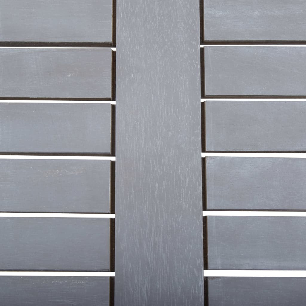 5-osainen ulkoruokailuryhmä täysi akaasiapuu harmaa