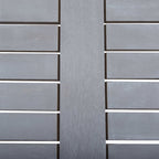 5-osainen ulkoruokailuryhmä täysi akaasiapuu harmaa