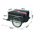 Tavaraperäkkäry Polkupyörään, Musta