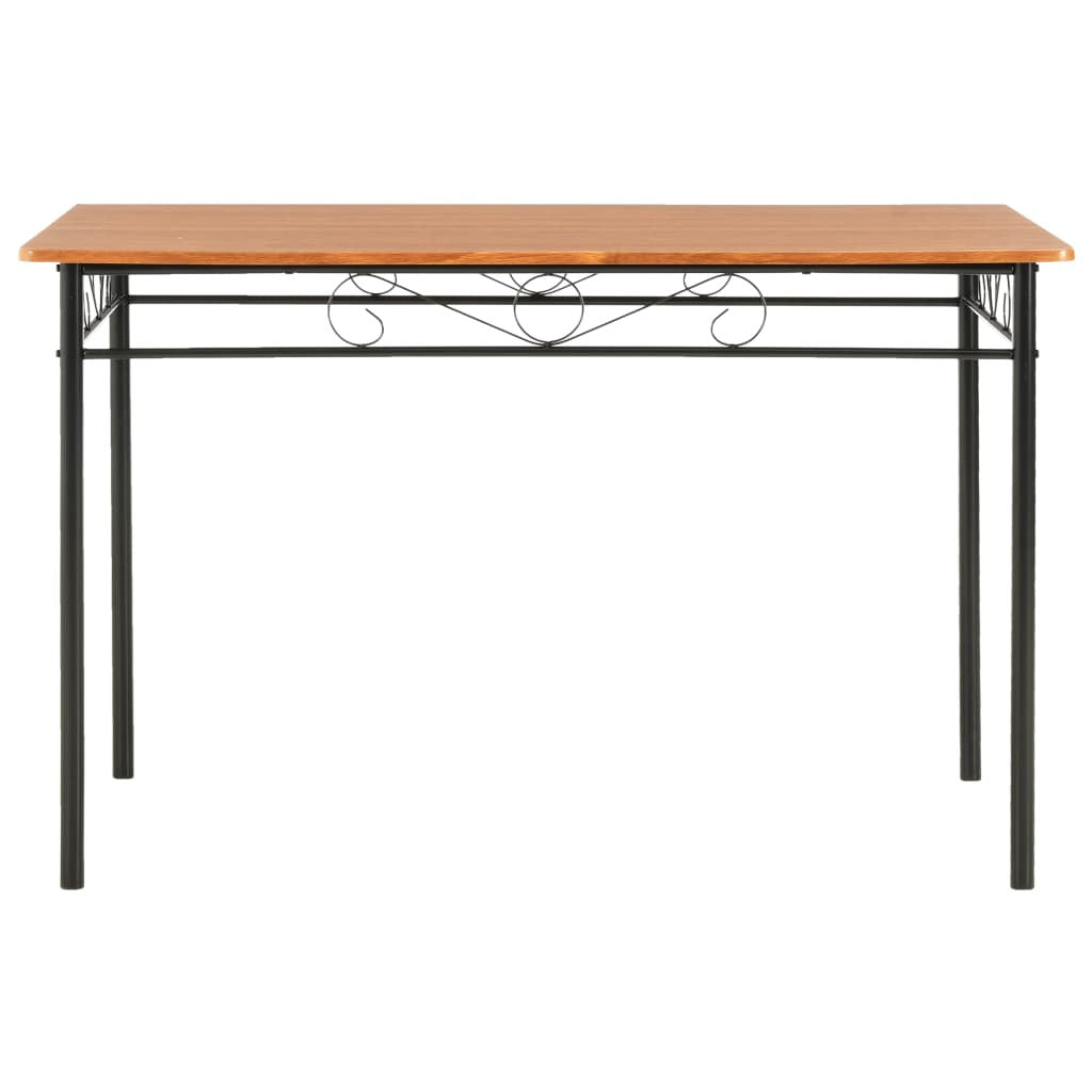 Ruokapöytä ruskea 120x70x75 cm MDF