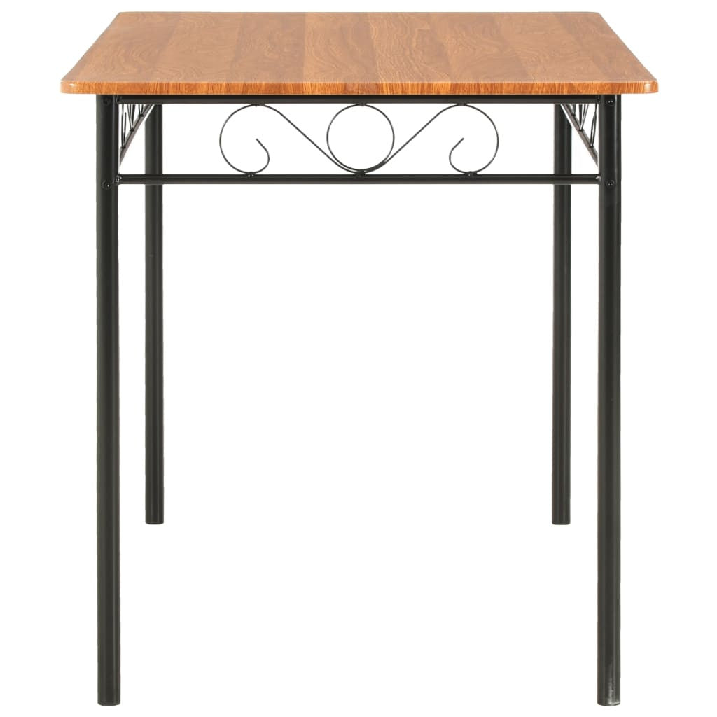 Ruokapöytä ruskea 120x70x75 cm MDF