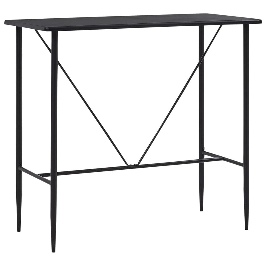 Barbord, svart, 120x60x110 cm, MDF