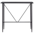 Baaripöytä musta 120x60x110 cm MDF