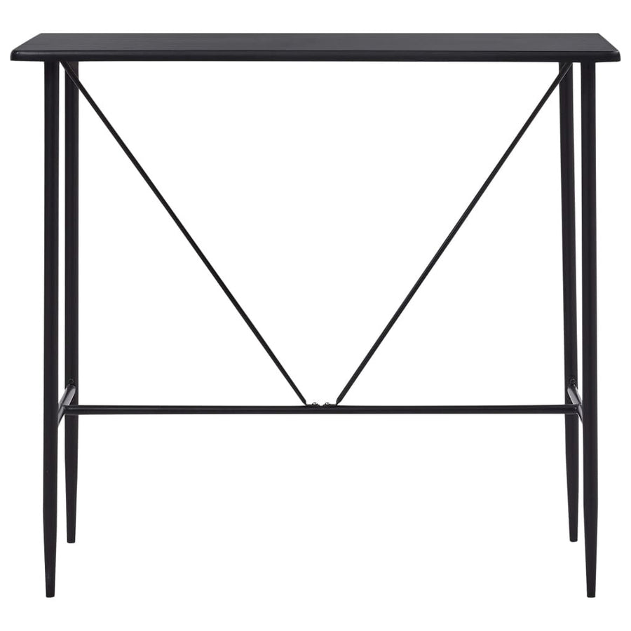 Barbord, svart, 120x60x110 cm, MDF