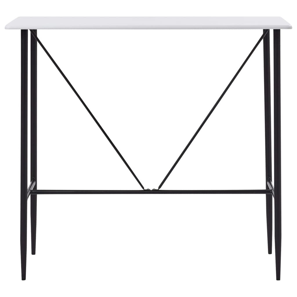 Barbord, vitt, 120x60x110 cm, MDF