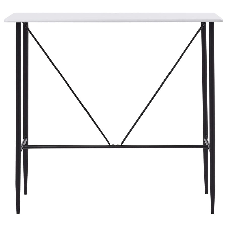 Barbord, vitt, 120x60x110 cm, MDF