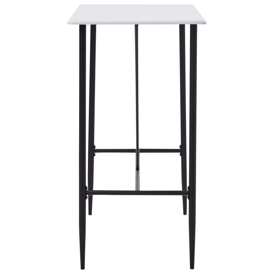 Barbord, vitt, 120x60x110 cm, MDF