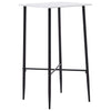 Barbord, vitt, 60x60x111 cm, MDF