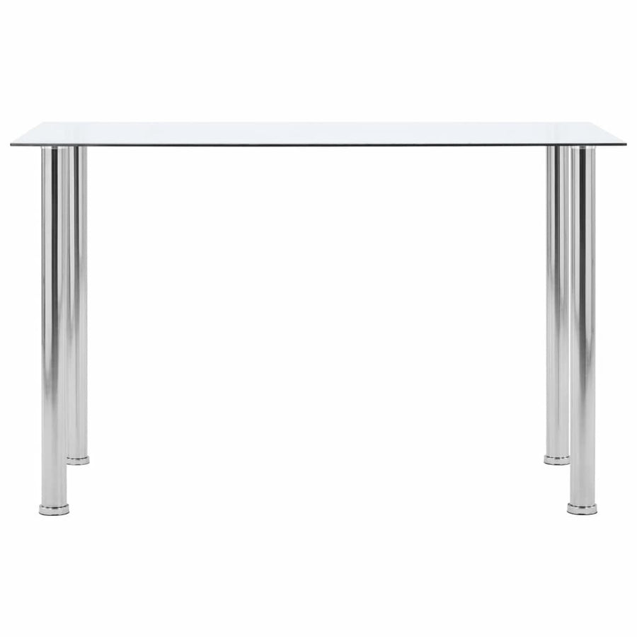 Transparent matbord 120x60x75 cm härdat glas