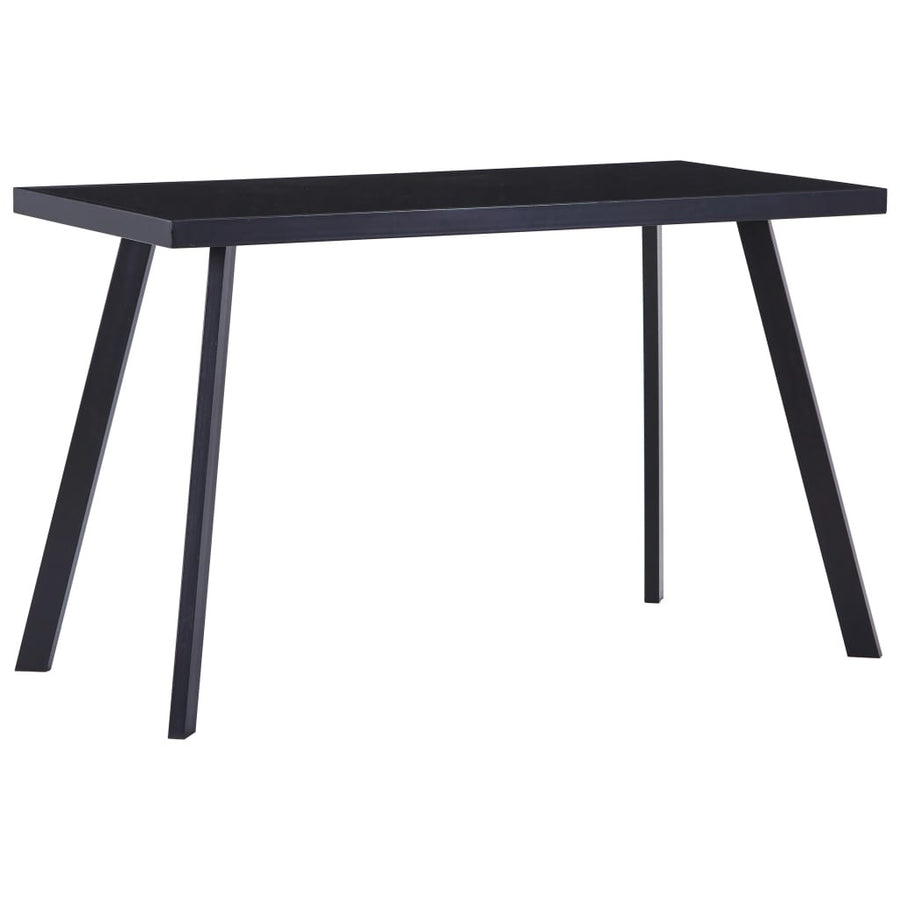 Matbord, svart, 120x60x75 cm, härdat glas