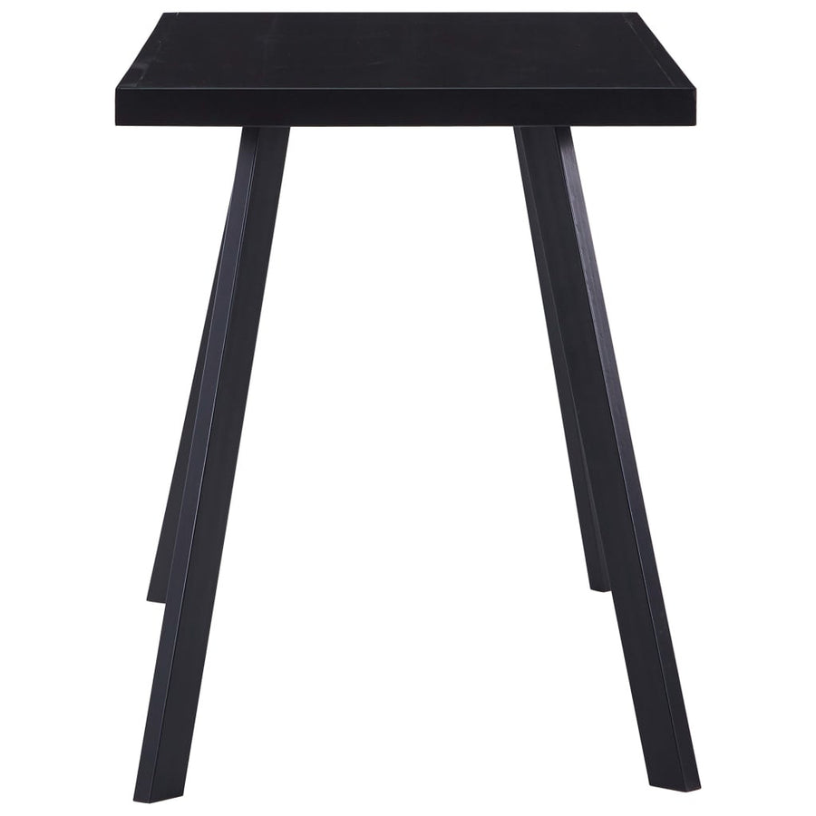 Matbord, svart, 120x60x75 cm, härdat glas