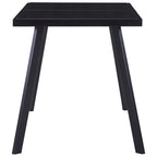 Matbord, svart, 140x70x75 cm, härdat glas