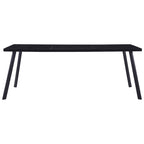 Ruokapöytä musta 200x100x75 cm karkaistu lasi