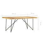Matbord 180x90x76 cm massivt mangoträ