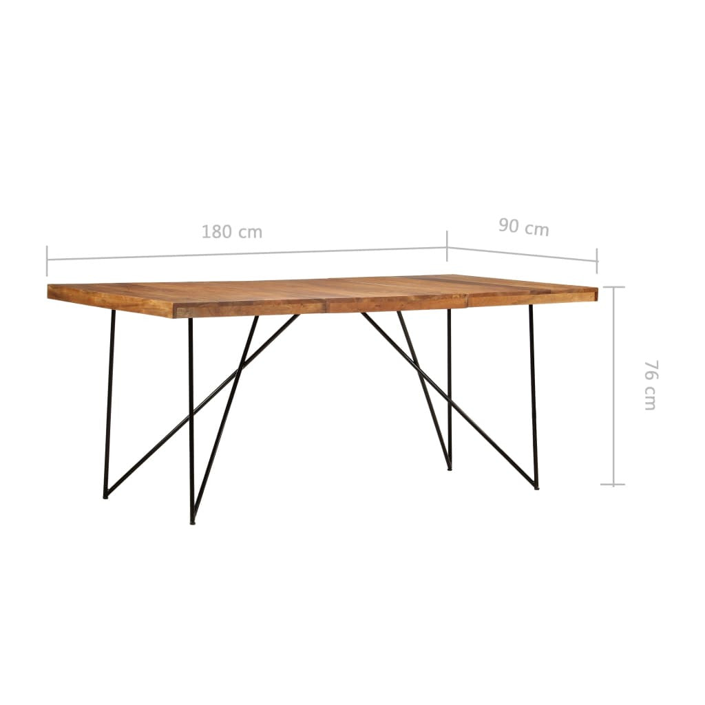 Matbord 180x90x76 cm massivt akaciaträ