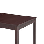 Matbord, mörkbrunt, 140x70x73 cm, furu