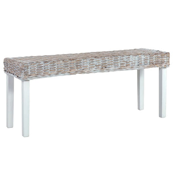 Penkki 110 cm valk. luonnollinen kubu-rottinki/täysi mangopuu