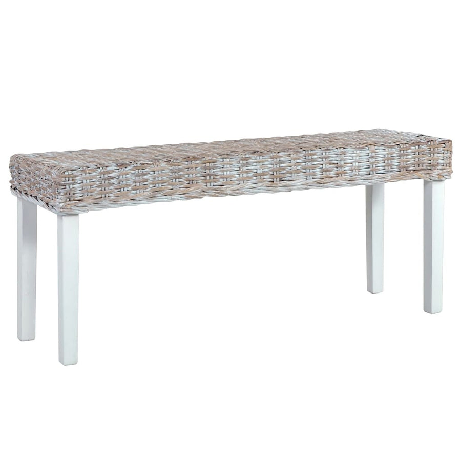 Penkki 110 cm valk. luonnollinen kubu-rottinki/täysi mangopuu