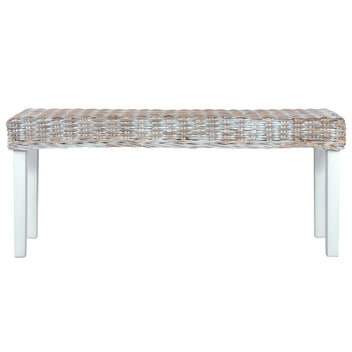 Penkki 110 cm valk. luonnollinen kubu-rottinki/täysi mangopuu