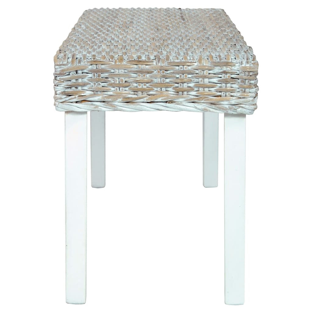 Penkki 110 cm valk. luonnollinen kubu-rottinki/täysi mangopuu