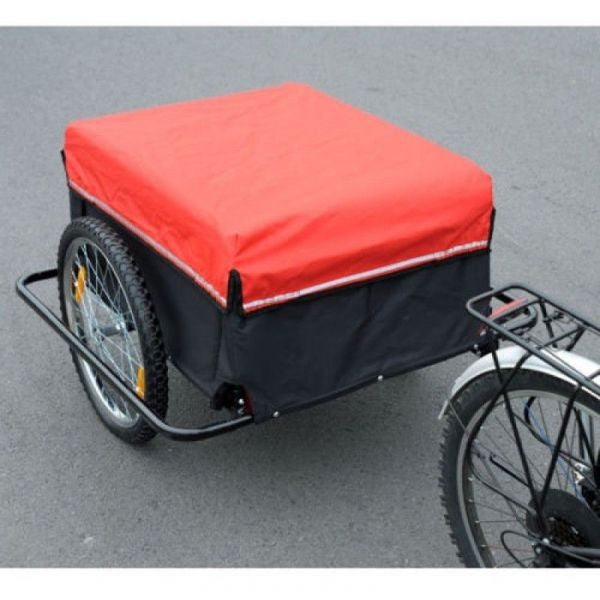 Pyöräilykärry (punainen/musta)