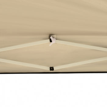Pop-up-katos 2,95 x 2,95 m kantolaukulla, UV-suoja, musta