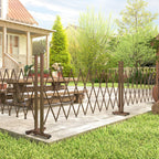 Jatkettava alumiininen saksiaita, 31–250 x 103,5 cm, tummanruskea