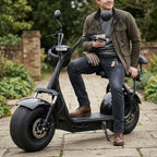 Arktis Motors elscooter Turbo 2000W, 25 km/h, 20AH kraftfullt batteri, svart