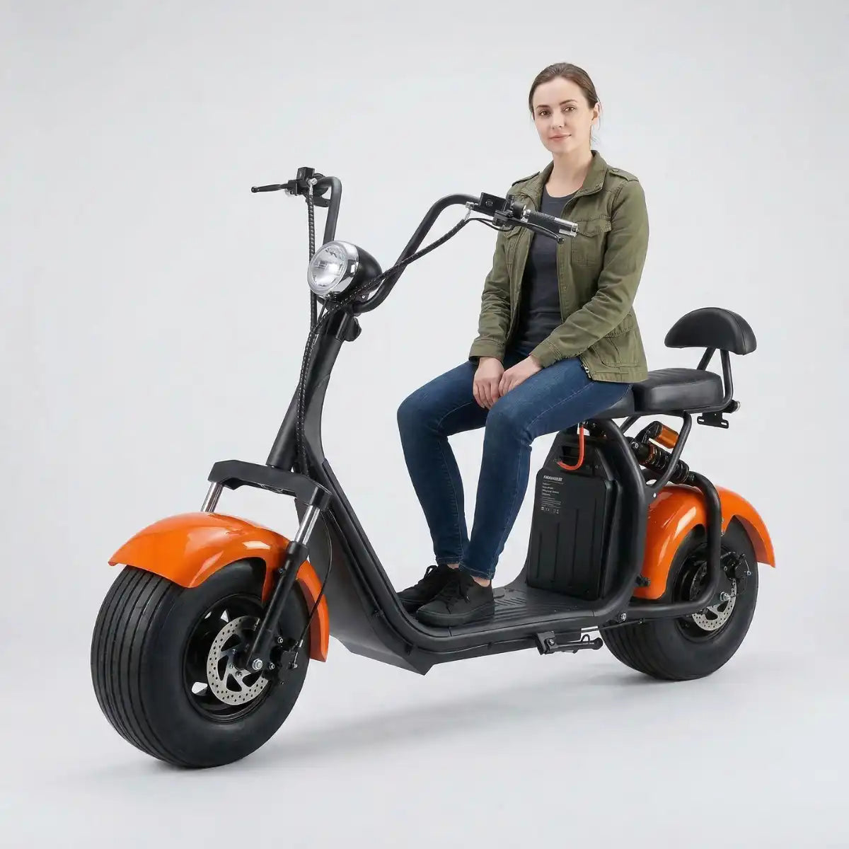 Arktis Motors 1000W elscooter 25 km/h City, 20AH Power Battery, svart