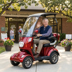 Arktis Motors VARMA Senior Scooter 800W, 48V20AH, röd