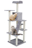 NordDjur Kattklös-/klätterträd 206 cm, ljusgrå