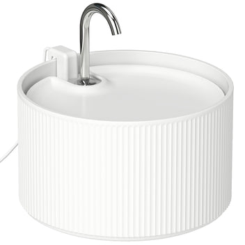 Keraaminen juoma-automaatti kissalle, 2,2 l, valkoinen