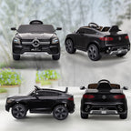Lasten sähköauto Mercedes-Benz GLC Coupé 12V, kaukosäädin, LED ja musiikki, 3–6 v, musta