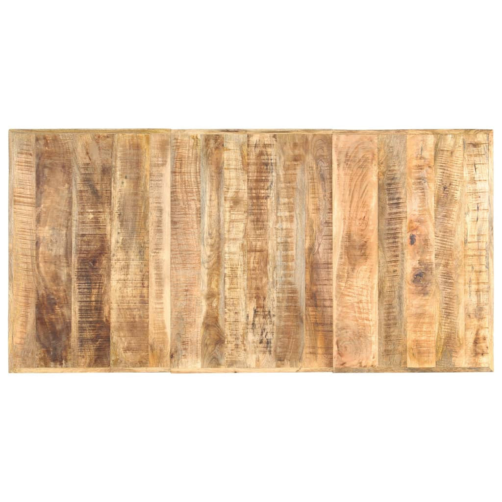 Ruokapöytä 180x90x76 cm täysi karkea mangopuu